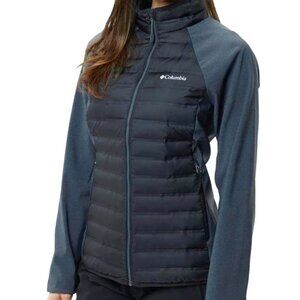 Columbia women's lightweight hybrid down jacket in size L
